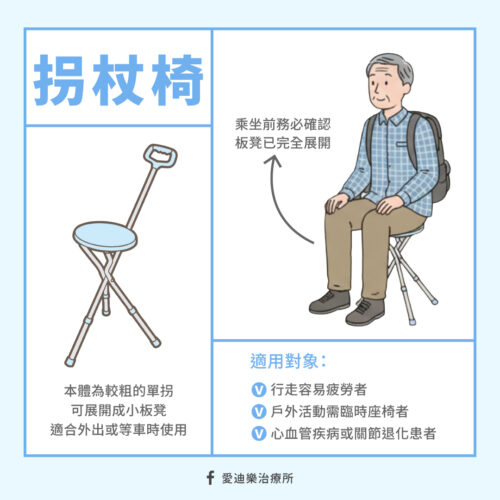 怎麼挑適合的枴杖？7種拐杖類型介紹 (拐杖椅)